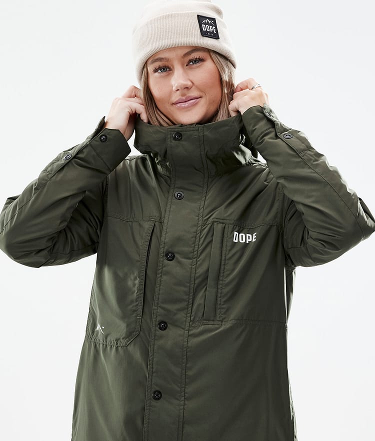 Dope Insulated W Chaqueta Capa Intermedia de Outdoor Mujer Olive Green, Imagen 2 de 10