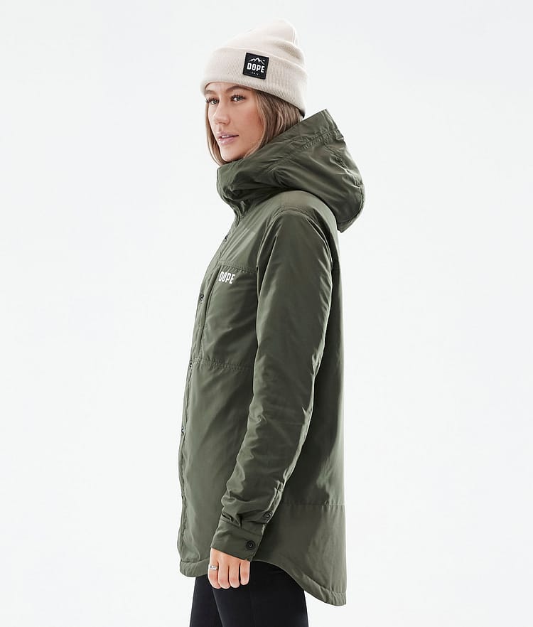 Dope Insulated W Chaqueta Capa Intermedia de Outdoor Mujer Olive Green, Imagen 5 de 10