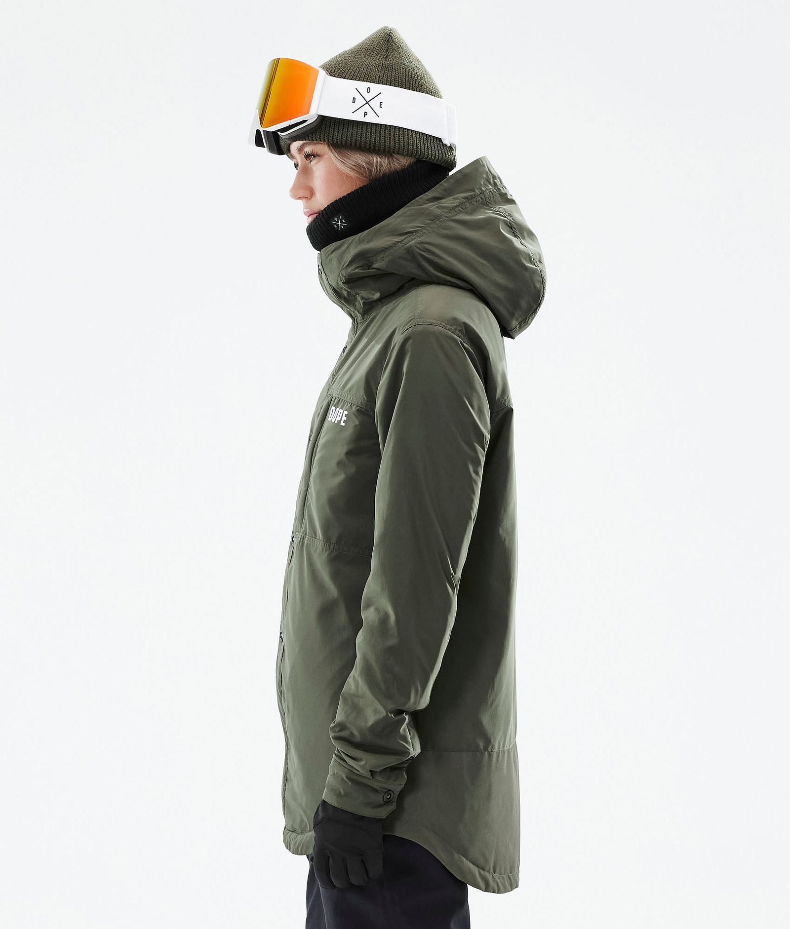 Dope Insulated W Chaqueta Capa Intermedia de Esquí Mujer Olive Green, Imagen 7 de 12