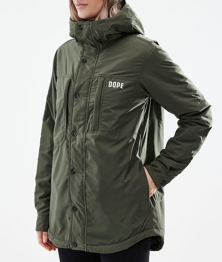 Dope Insulated W Chaqueta Capa Intermedia de Outdoor Mujer Olive Green, Imagen 7 de 10