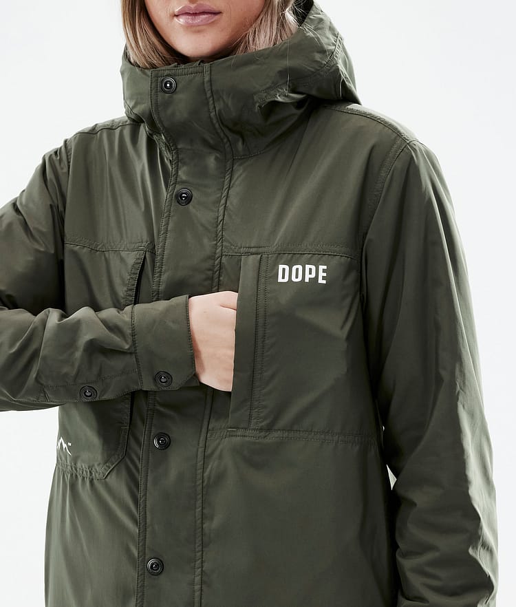 Dope Insulated W Chaqueta Capa Intermedia de Outdoor Mujer Olive Green, Imagen 8 de 10