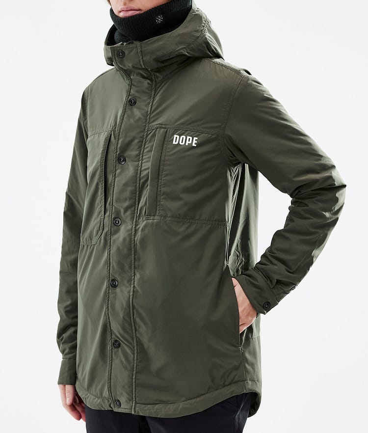 Dope Insulated W Chaqueta Capa Intermedia de Esquí Mujer Olive Green, Imagen 9 de 12