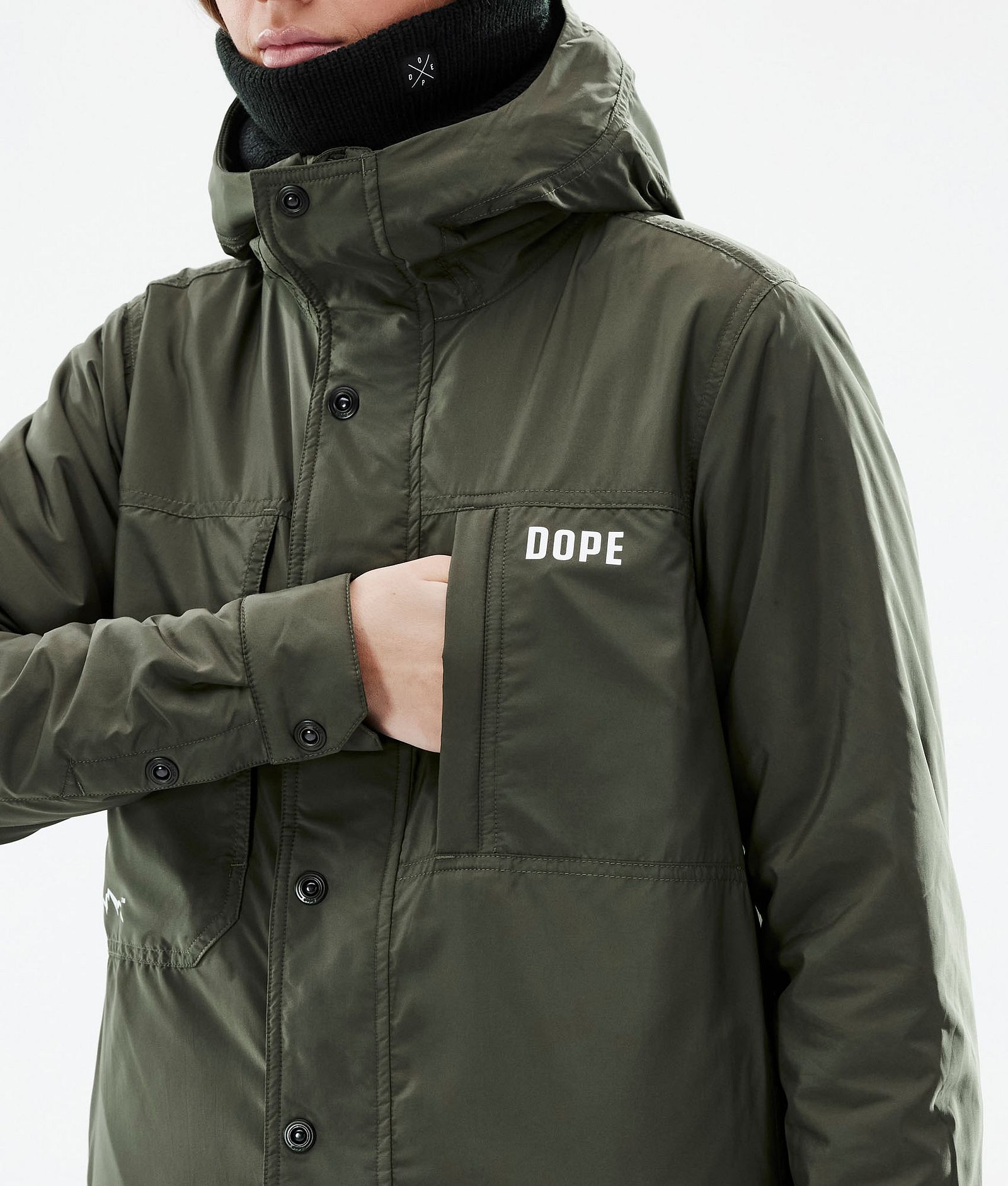 Dope Insulated W Chaqueta Capa Intermedia de Esquí Mujer Olive Green, Imagen 10 de 12