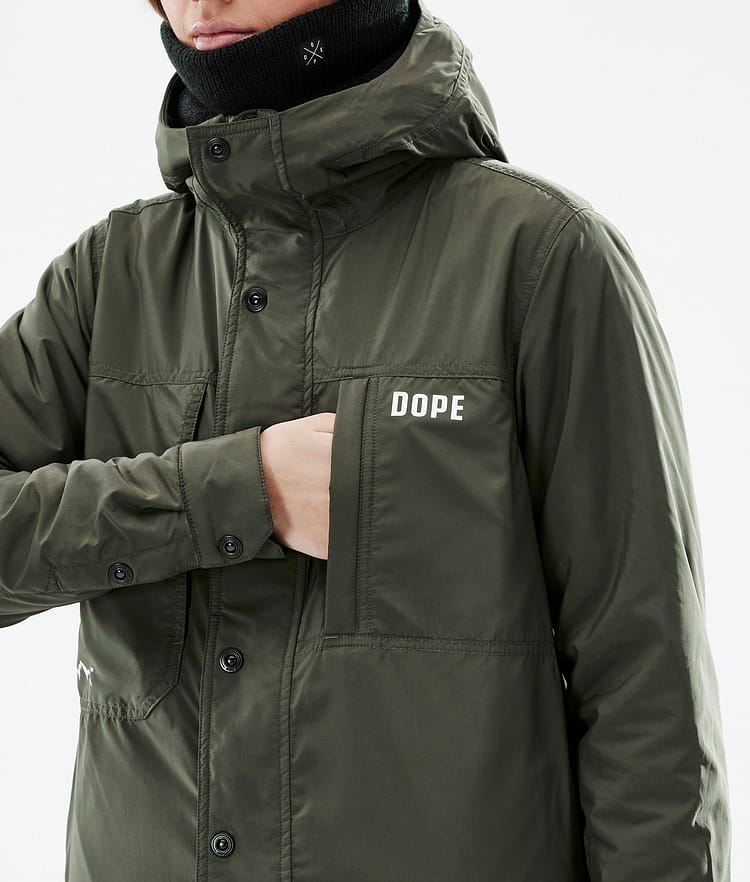 Dope Insulated W Chaqueta Capa Intermedia de Esquí Mujer Olive Green, Imagen 10 de 12