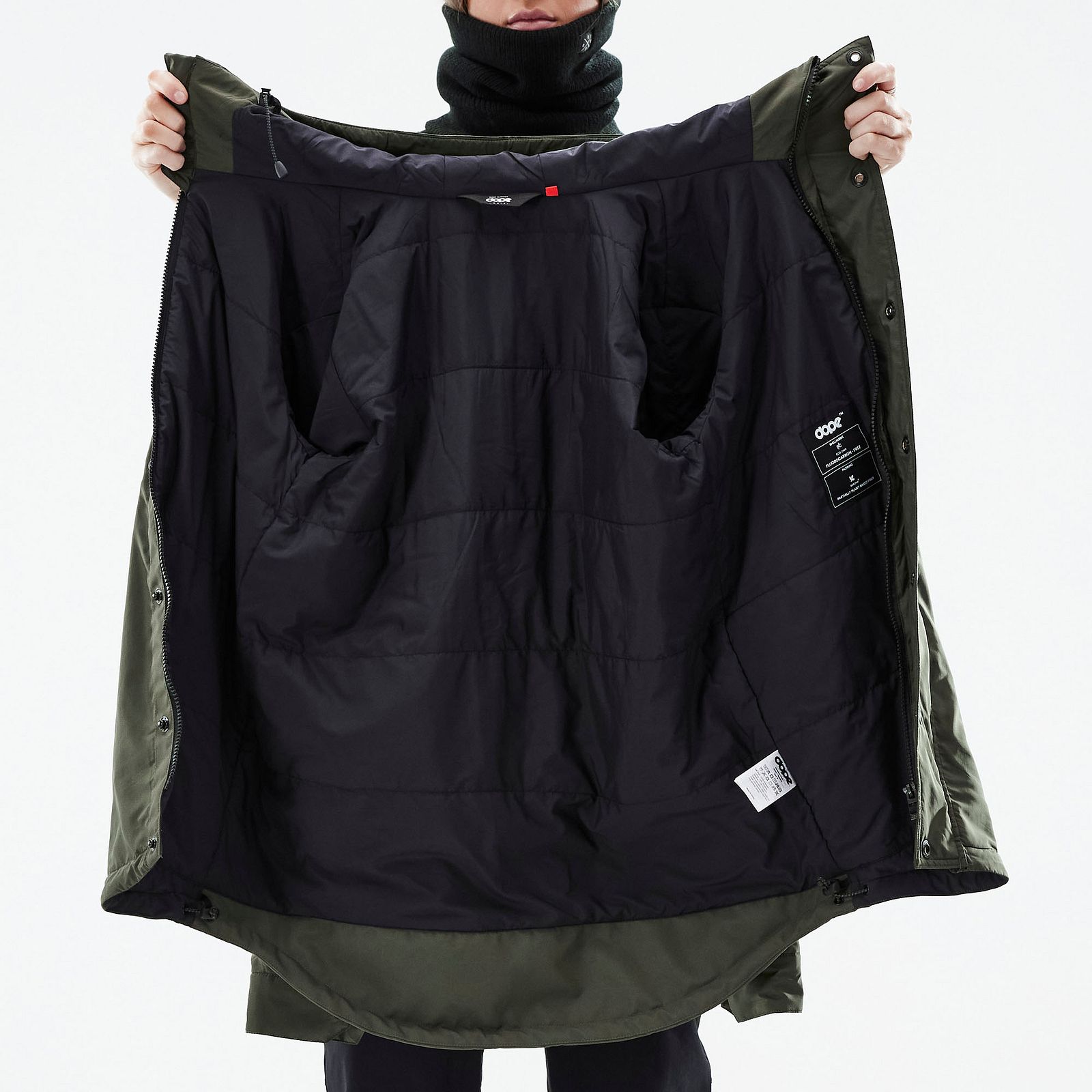 Dope Insulated W Chaqueta Capa Intermedia de Esquí Mujer Olive Green, Imagen 12 de 12