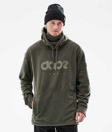 Dope Cozy II 21 Fleecová Mikina s Kapucí Pánské Olive Green