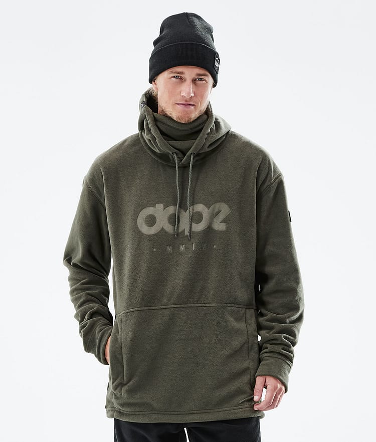 Dope Cozy II 21 Fleecová Mikina s Kapucí Pánské Olive Green, Obrázek 1 z 7
