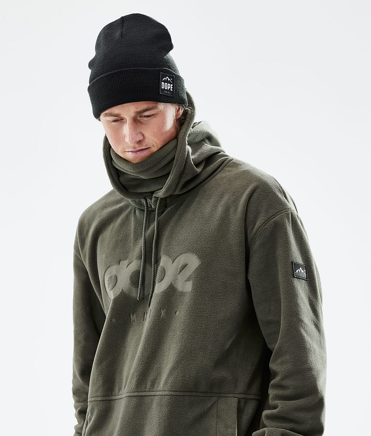 Dope Cozy II 21 Fleecová Mikina s Kapucí Pánské Olive Green, Obrázek 2 z 7