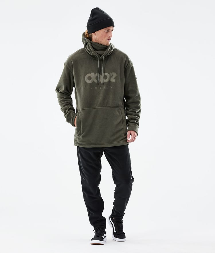 Dope Cozy II 21 Fleecová Mikina s Kapucí Pánské Olive Green, Obrázek 4 z 7