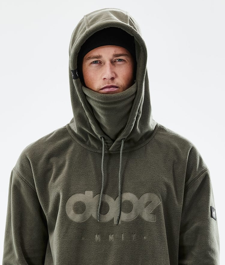 Dope Cozy II 21 Fleecová Mikina s Kapucí Pánské Olive Green, Obrázek 6 z 7