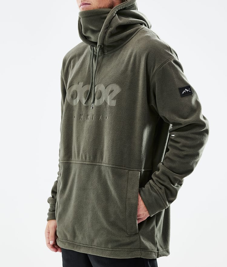 Dope Cozy II 21 Fleecová Mikina s Kapucí Pánské Olive Green, Obrázek 7 z 7