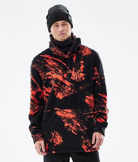 Dope Cozy II 2021 Fleece Hoodie Men Paint Orange