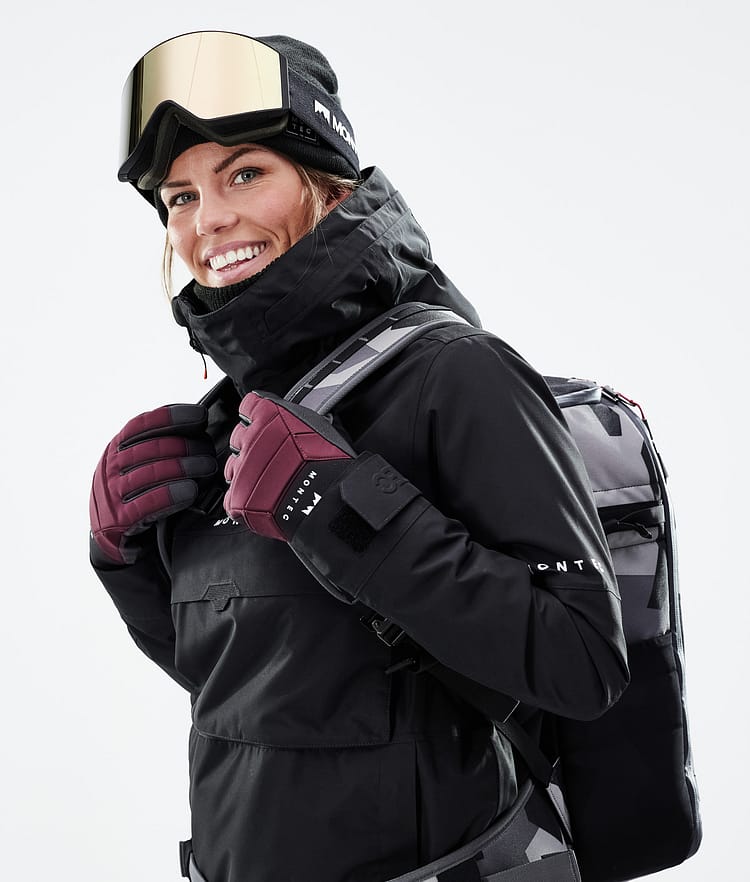 Montec Kilo 21 Rękawice Narciarskie Burgundy, Zdjęcie 6 z 6