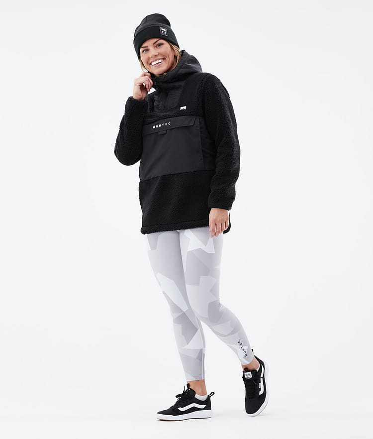 Montec Lima W 21 Fleecová Mikina s Kapucí Dámské Black/Phantom Renewed, Obrázek 4 z 10