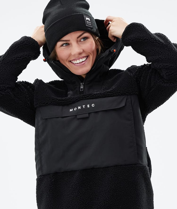 Montec Lima W 21 Fleecová Mikina s Kapucí Dámské Black/Phantom Renewed, Obrázek 6 z 10