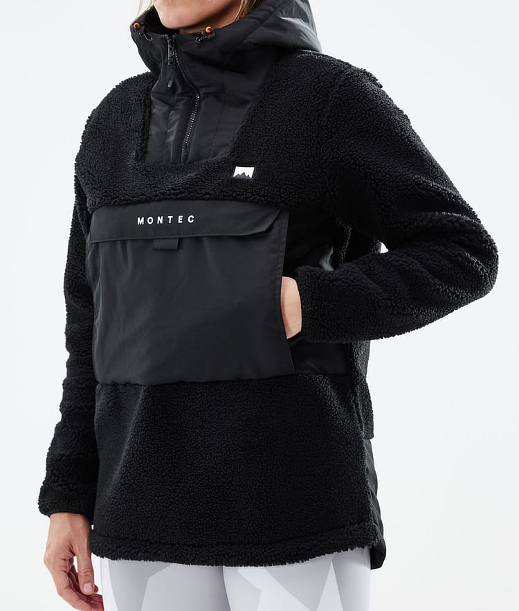Montec Lima W 21 Fleecová Mikina s Kapucí Dámské Black/Phantom Renewed, Obrázek 9 z 10