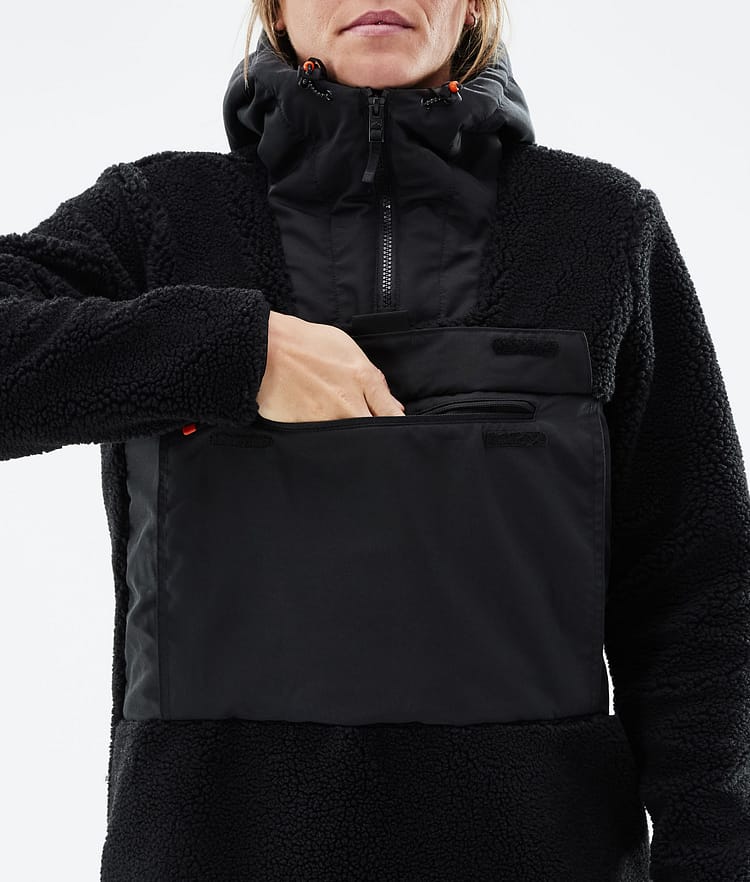 Montec Lima W 21 Fleecová Mikina s Kapucí Dámské Black/Phantom Renewed, Obrázek 10 z 10