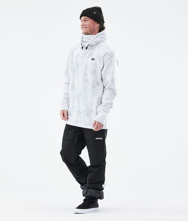 Montec Delta 2021 Fleecová Mikina s Kapucí Pánské White Tiedye, Obrázek 4 z 7