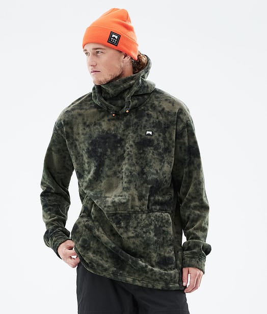 Montec Delta 2021 Fleece Hoodie Men Olive Green Tiedye