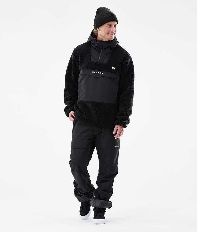 Montec Lima 21 Fleecová Mikina s Kapucí Pánské Black/Phantom, Obrázek 4 z 10