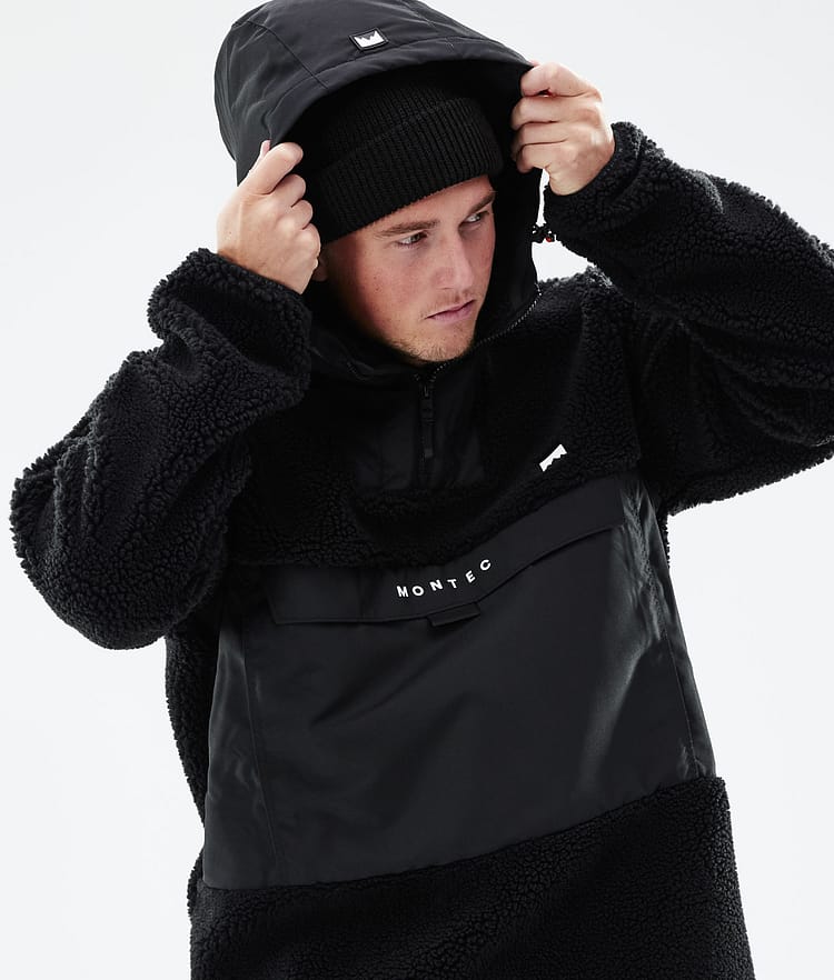 Montec Lima 21 Fleecová Mikina s Kapucí Pánské Black/Phantom, Obrázek 6 z 10