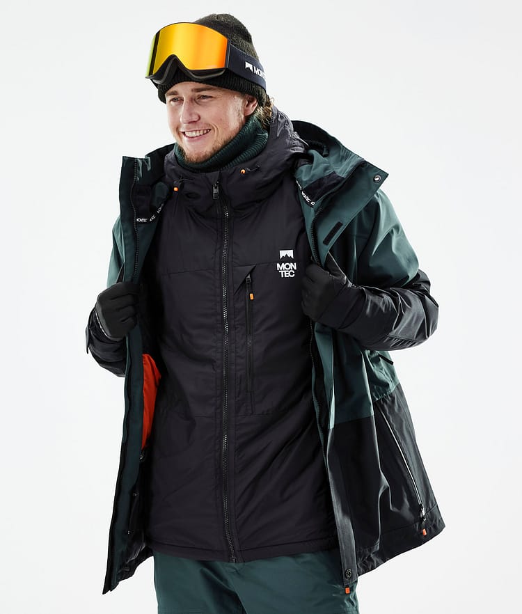 Montec Toasty 120Gsm Chaqueta Capa Intermedia de Esquí Hombre Black, Imagen 2 de 11