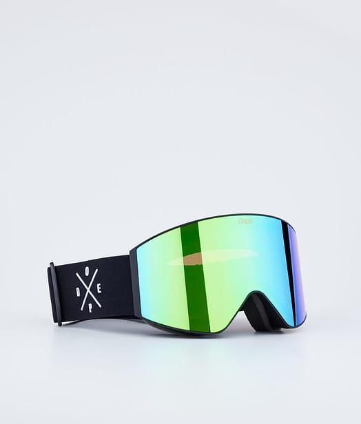Dope Sight 21 Gafas de esquí Black/Green Mirror