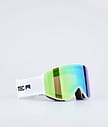 Montec Scope 2021 Gafas de esquí Hombre White/Tourmaline Green Mirror