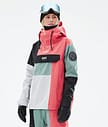 Dope Blizzard LE W Chaqueta Snowboard Mujer Limited Edition Patchwork Coral