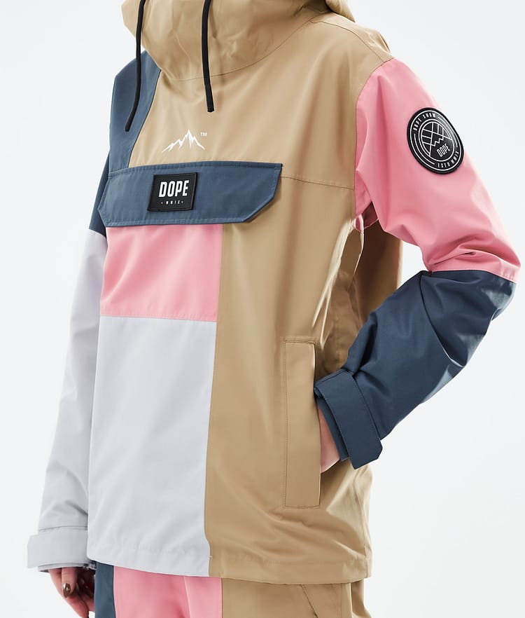 Dope Blizzard LE W Snowboardjakke Dame Limited Edition Patchwork Khaki, Billede 9 af 10