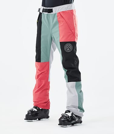 Dope Blizzard LE W Lyžařské Kalhoty Dámské Limited Edition Patchwork Coral