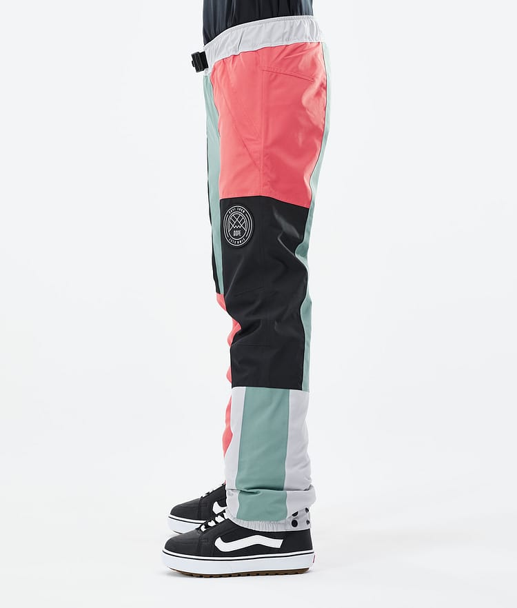 Dope Blizzard LE W Pantalones Snowboard Mujer Limited Edition Patchwork Coral, Imagen 2 de 4