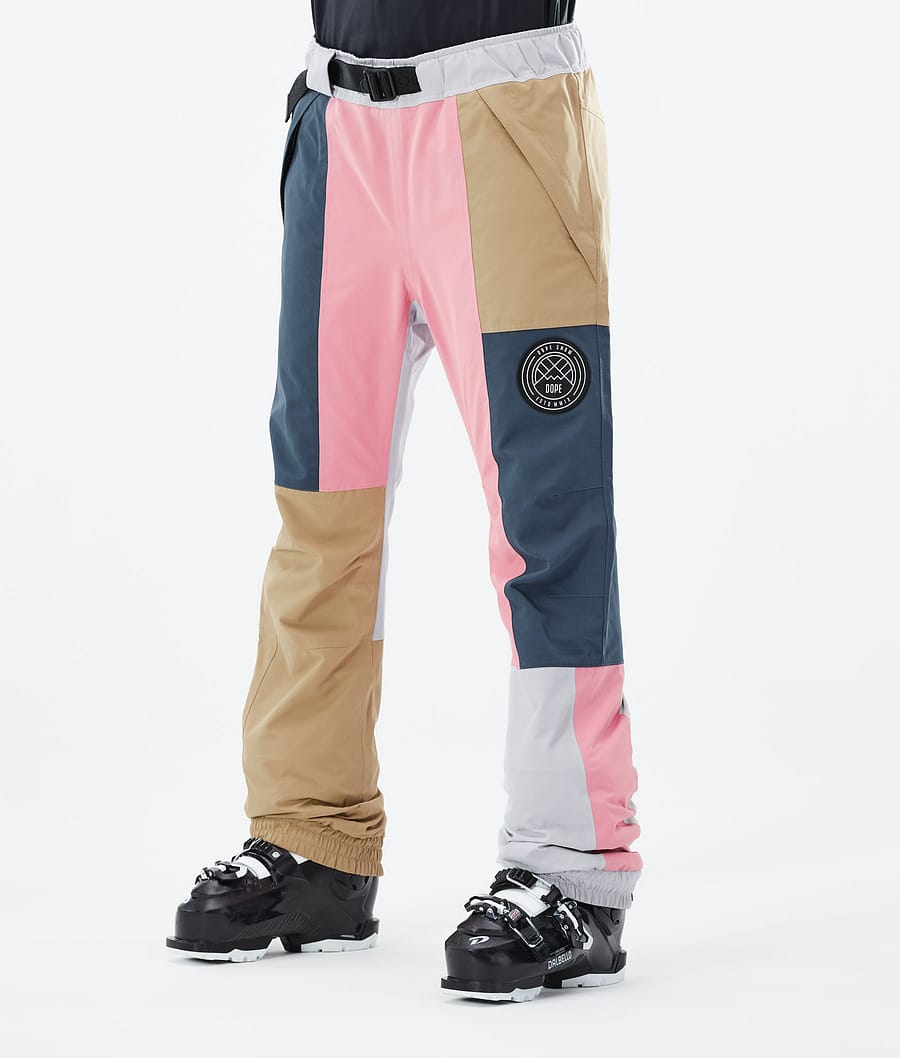 Dope Blizzard W Pantalon de Ski Limited Edition Patchwork Khaki