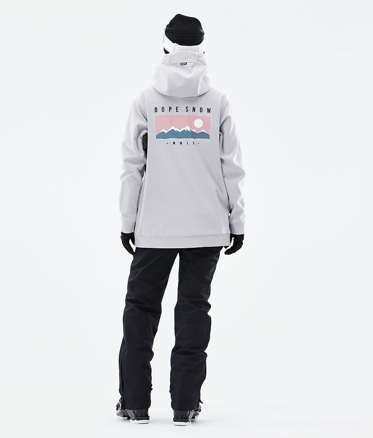 Dope Yeti W 21 Lyžařská Bunda Dámské Range Light Grey, Obrázek 5 z 8