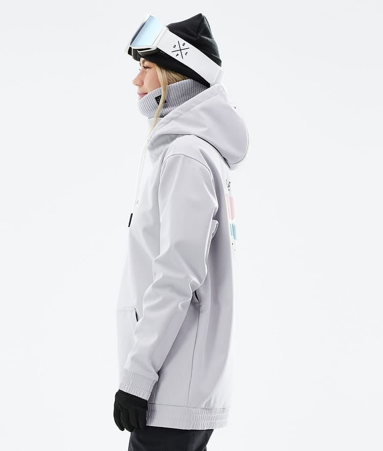 Dope Yeti W 21 Kurtka Snowboardowa Kobiety Range Light Grey Renewed, Zdjęcie 7 z 8