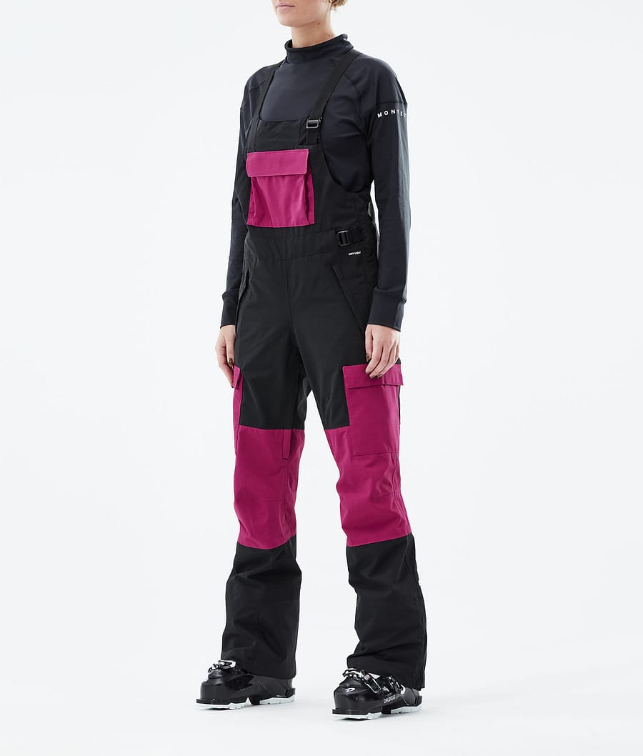 The North Face Dragline Pantalon de Ski Tnf Black/Roxbury Pink