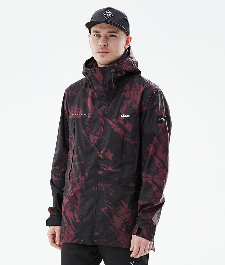 Dope Ranger Light Outdoor Jas Heren Paint Burgundy, Afbeelding 1 van 10