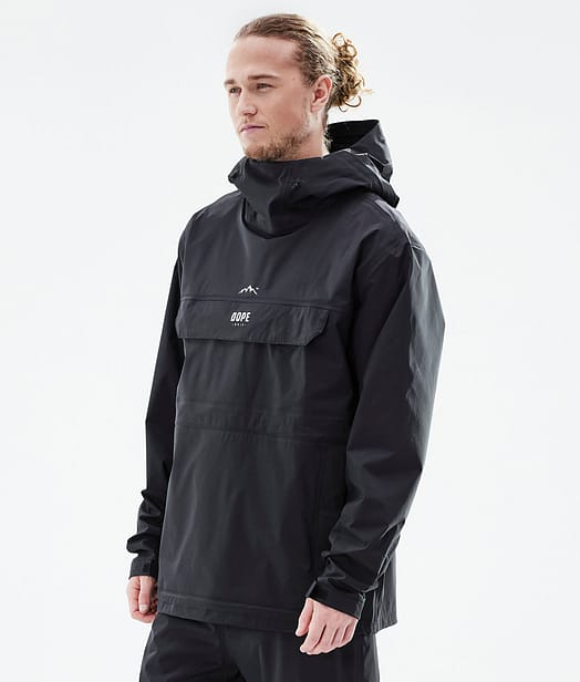 Dope Downpour Rain Jacket Men Black