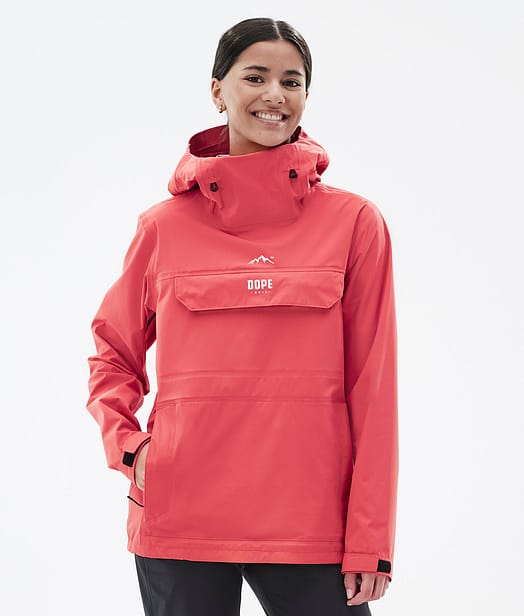 Dope Downpour W Veste de pluie Femme Coral