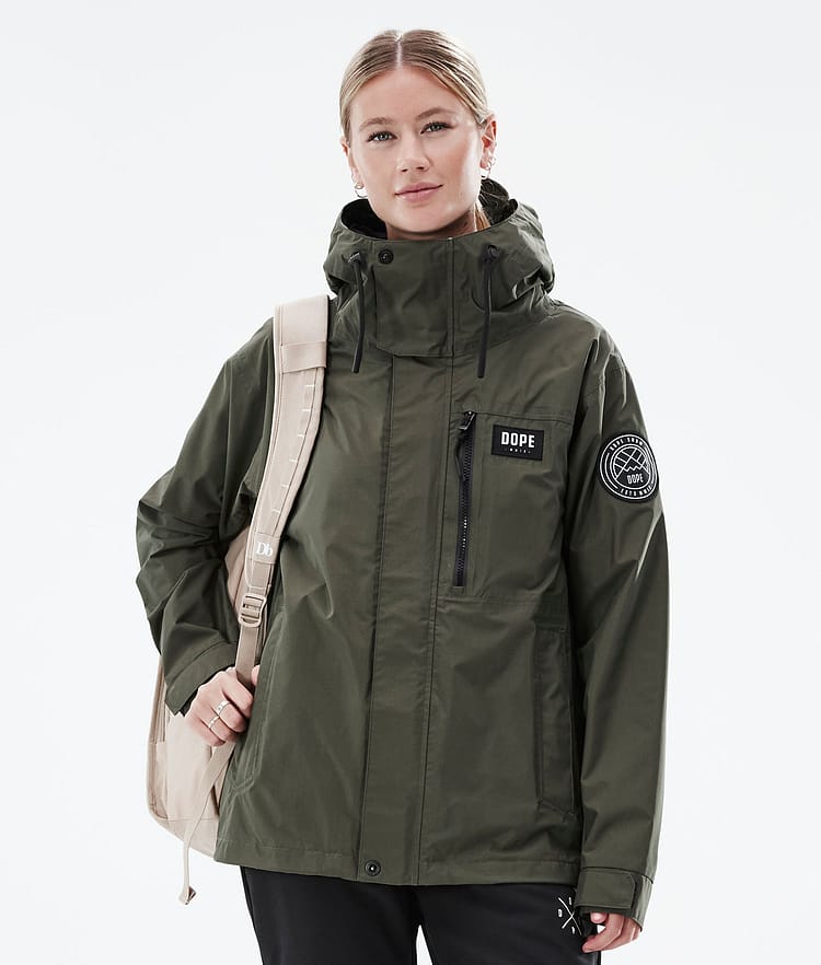 Dope Blizzard Light W Full Zip Veste Randonnée Femme Olive Green, Image 1 sur 10