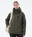 Dope Blizzard Light W Full Zip Veste Randonnée Femme Olive Green