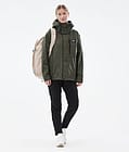 Dope Blizzard Light W Full Zip Veste Randonnée Femme Olive Green, Image 3 sur 10