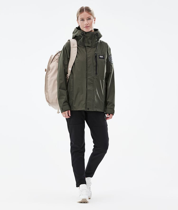 Dope Blizzard Light W Full Zip Veste Randonnée Femme Olive Green, Image 3 sur 10