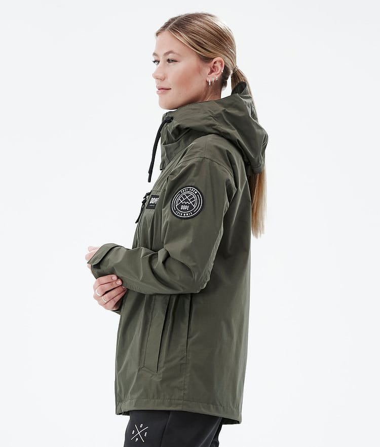 Dope Blizzard Light W Full Zip Veste Randonnée Femme Olive Green, Image 6 sur 10