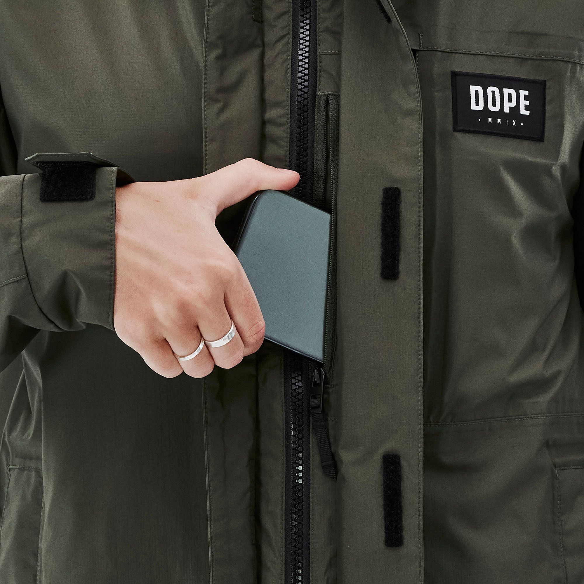 Dope Blizzard Light W Full Zip Outdoor Jacket Women Olive