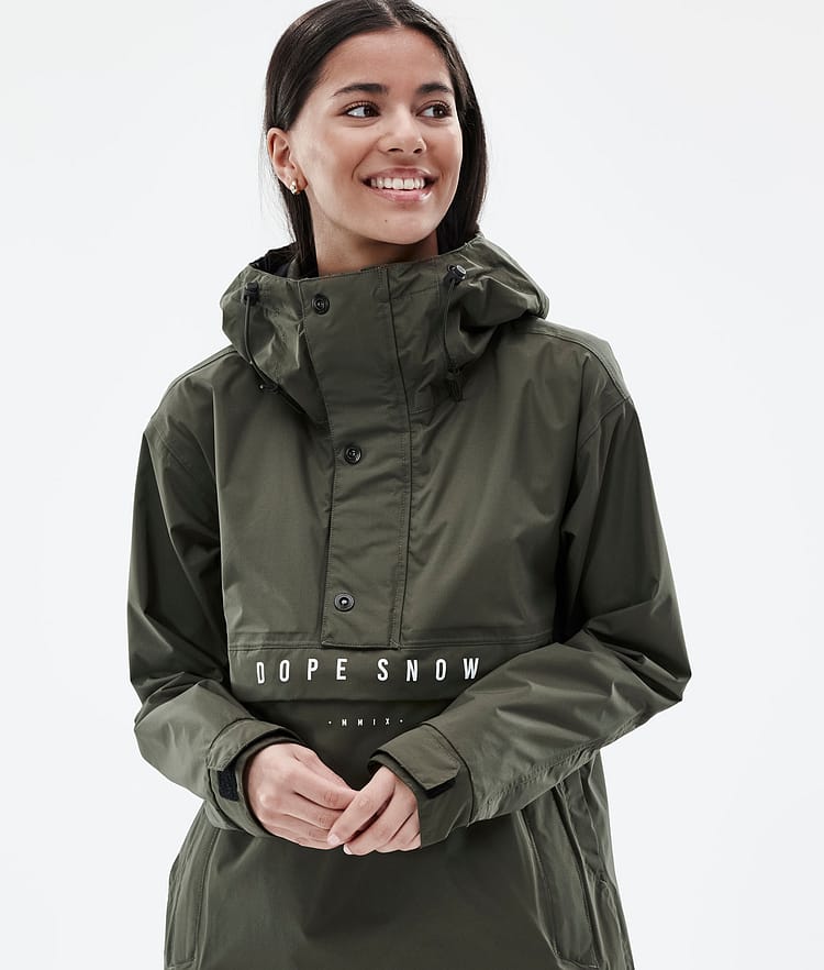 Dope Legacy Light W Jakke Dame Olive Green, Billede 2 af 9