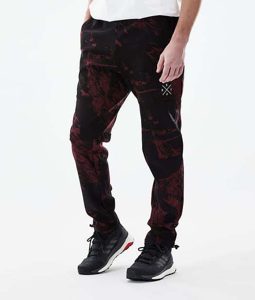 Dope Nomad Outdoor Pants Men Paint Burgundy