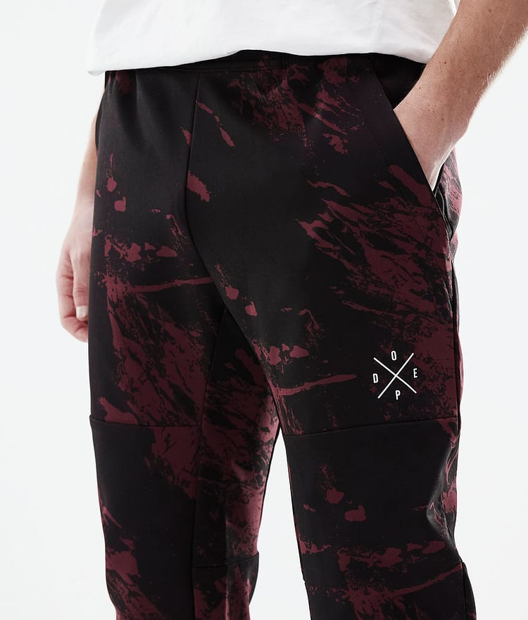 Dope Nomad Pantaloni Outdoor Uomo Paint Burgundy, Immagine 5 di 9