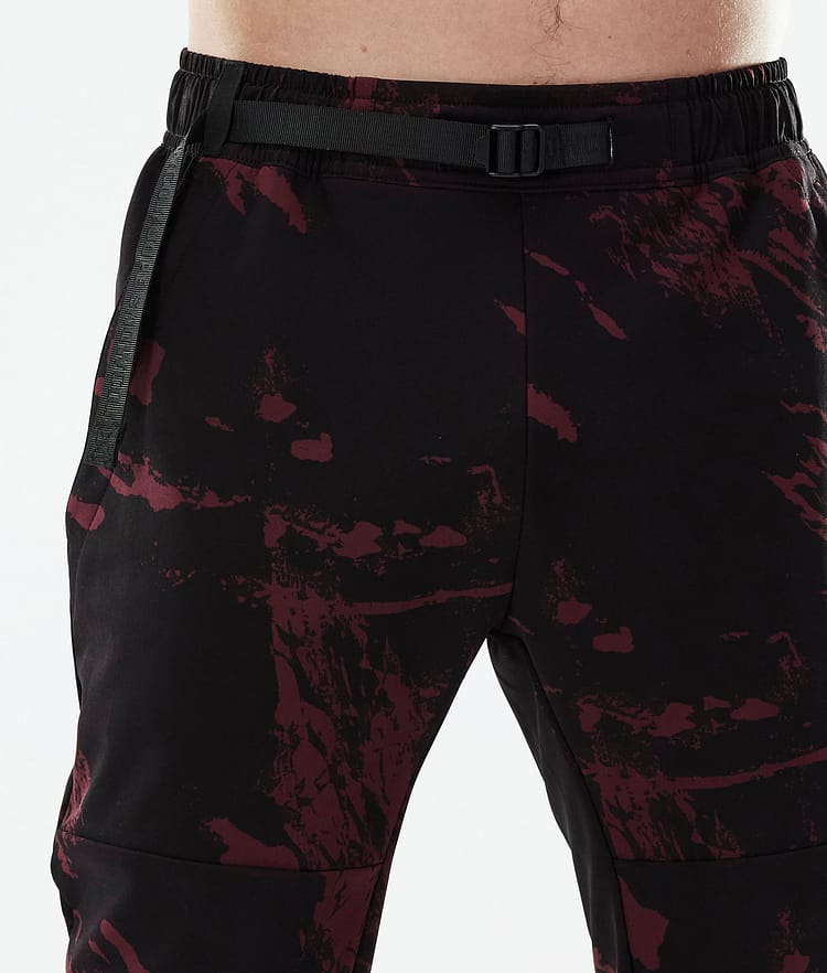 Dope Nomad Pantaloni Outdoor Uomo Paint Burgundy