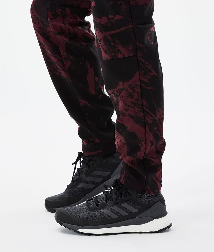 Dope Nomad Pantaloni Outdoor Uomo Paint Burgundy, Immagine 7 di 9